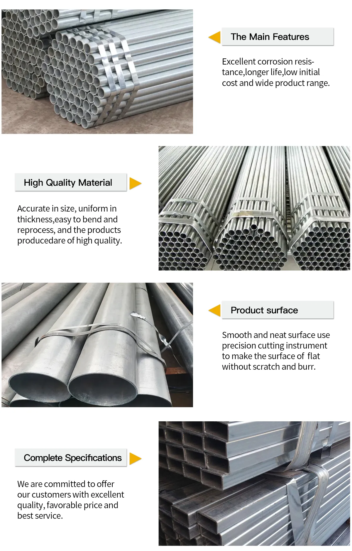 galvanized steel pipe